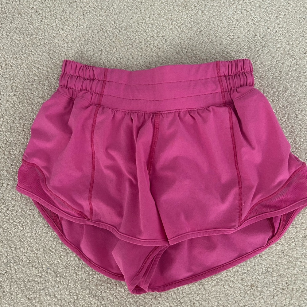 Lululemon Sonic Pink Hotty Hot Shorts